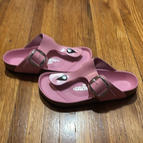 Birkenstock Gizeh Big Buckle Pink Leather US 7 - Picture 2 of 4